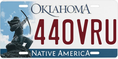 OK license plate 440VRU