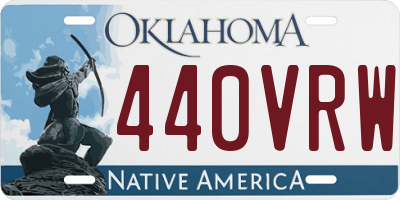 OK license plate 440VRW