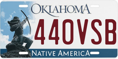 OK license plate 440VSB