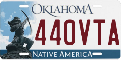 OK license plate 440VTA