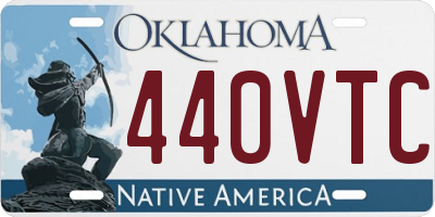 OK license plate 440VTC