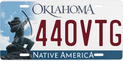 OK license plate 440VTG