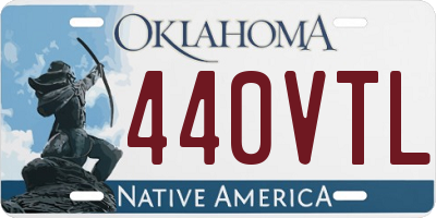 OK license plate 440VTL