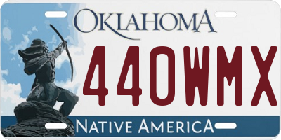 OK license plate 440WMX