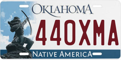 OK license plate 440XMA