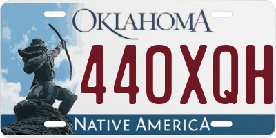 OK license plate 440XQH