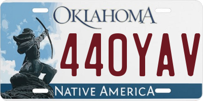 OK license plate 440YAV