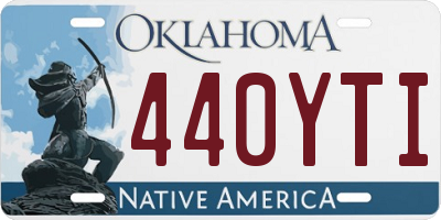 OK license plate 440YTI