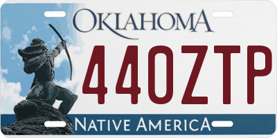 OK license plate 440ZTP