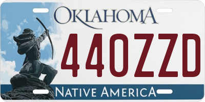 OK license plate 440ZZD