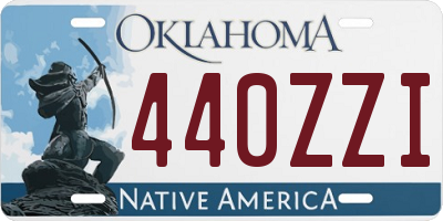 OK license plate 440ZZI