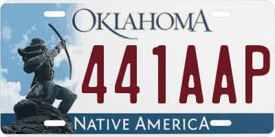 OK license plate 441AAP
