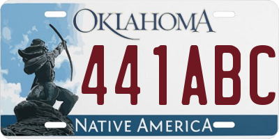OK license plate 441ABC