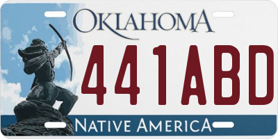 OK license plate 441ABD