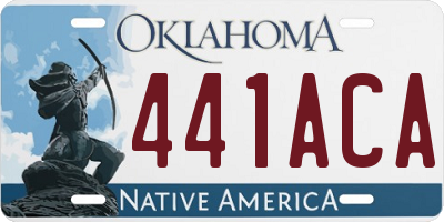 OK license plate 441ACA