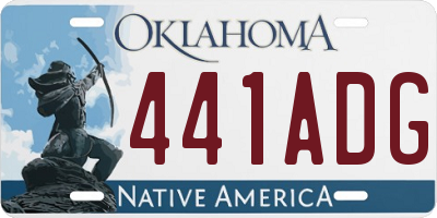 OK license plate 441ADG