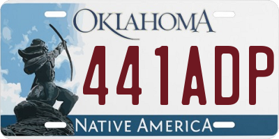 OK license plate 441ADP