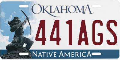 OK license plate 441AGS