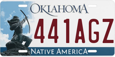 OK license plate 441AGZ