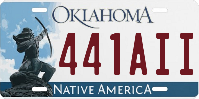 OK license plate 441AII