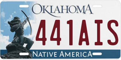 OK license plate 441AIS