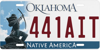 OK license plate 441AIT
