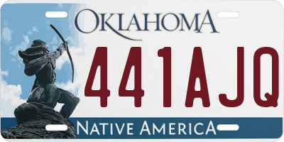 OK license plate 441AJQ