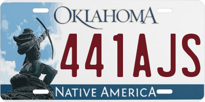 OK license plate 441AJS