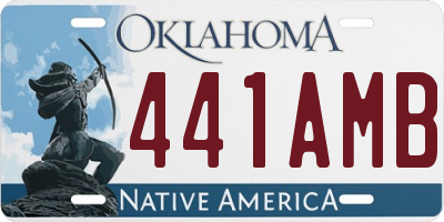 OK license plate 441AMB