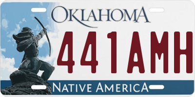 OK license plate 441AMH