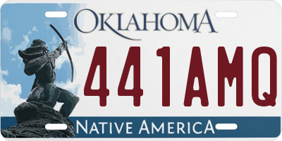 OK license plate 441AMQ