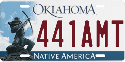 OK license plate 441AMT