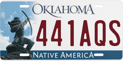 OK license plate 441AQS