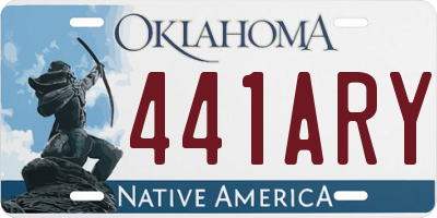 OK license plate 441ARY