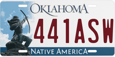 OK license plate 441ASW