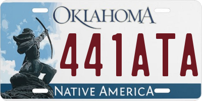 OK license plate 441ATA