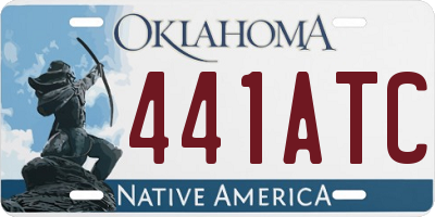 OK license plate 441ATC