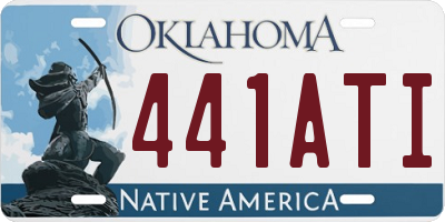 OK license plate 441ATI