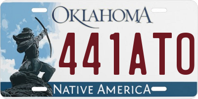 OK license plate 441ATO