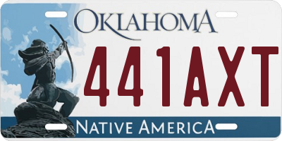 OK license plate 441AXT