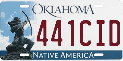 OK license plate 441CID