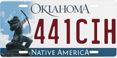 OK license plate 441CIH