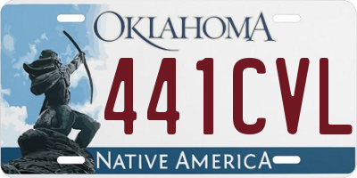 OK license plate 441CVL