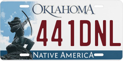 OK license plate 441DNL