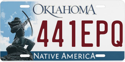 OK license plate 441EPQ