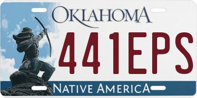 OK license plate 441EPS