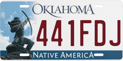 OK license plate 441FDJ