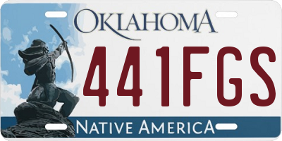 OK license plate 441FGS