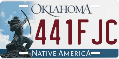 OK license plate 441FJC