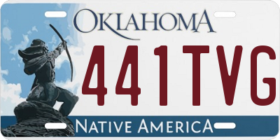 OK license plate 441TVG